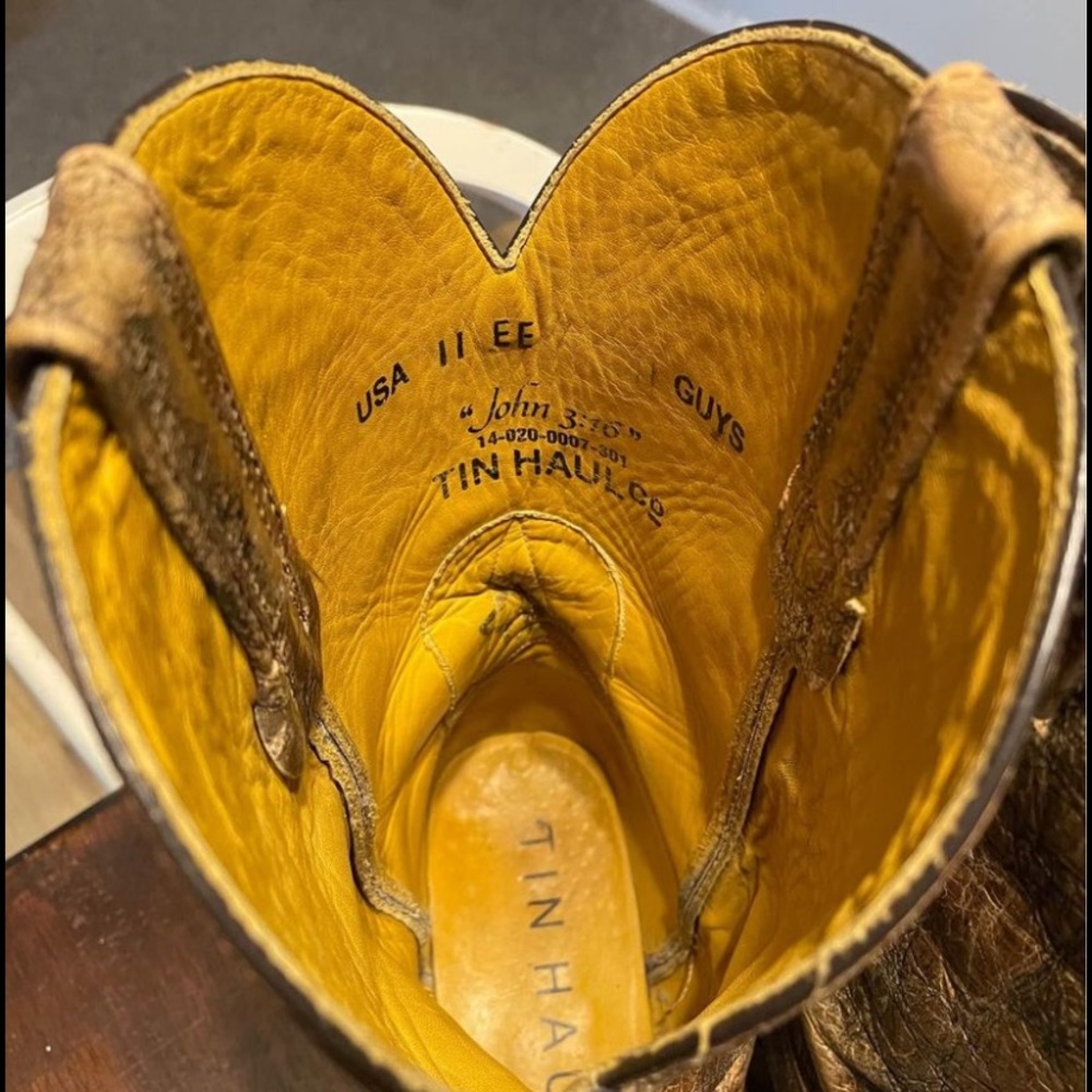 Mens Tim Haul John 3:16 boots - Picture 4 of 4